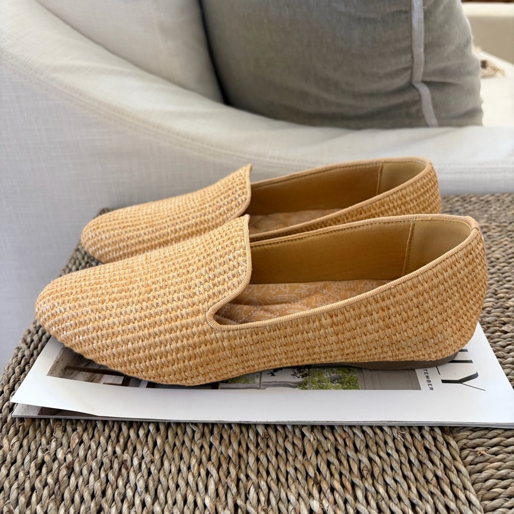 Birdies The Starling Flats Raffia Straw Woven
Loafers Women's Size 8.5 - Picture 5 of 9